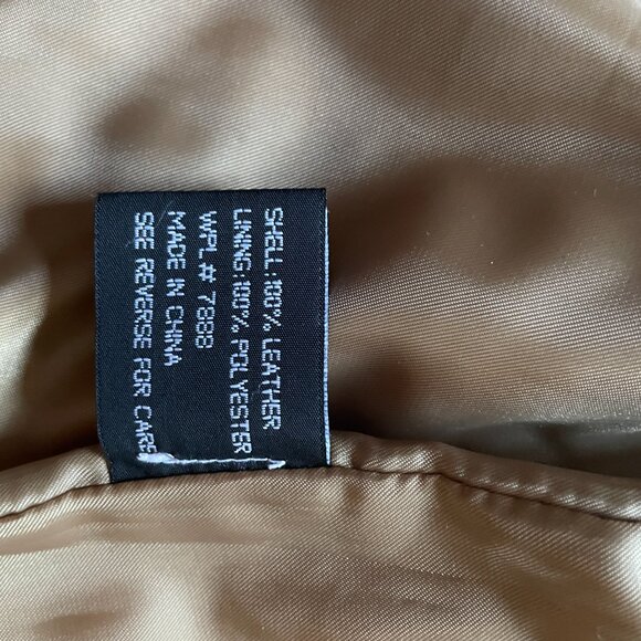 Anne Klein jackets, women's small beige coat, good condition preloved leather - Picture 4 of 4